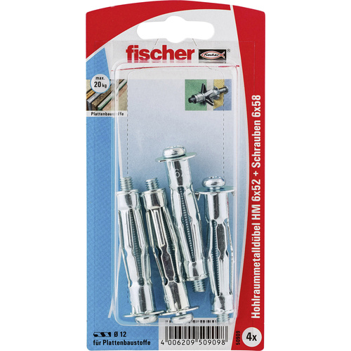 Fischer HM 6 x 52 S K Hohlraumdübel 52mm 50909 1 Set