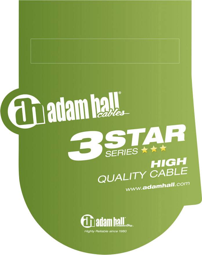 Adam Hall LR20 XLR Verbindungskabel [1x XLR-Buchse - 1x Klinkenstecker 6.35 mm] 3.00m Schwarz