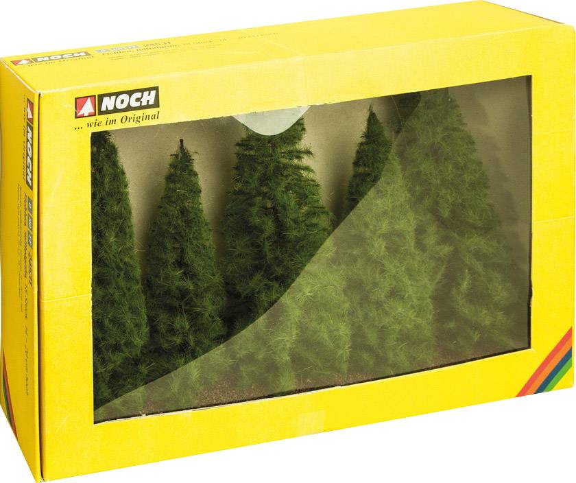 NOCH 0024501 Baumpackung Fichte 70 bis 140mm Mittelgrün 7St.