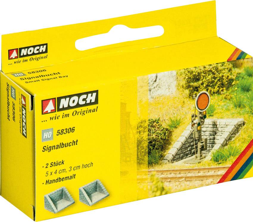 NOCH 0058306 H0 2er-Set Signalbuchten Hartschaum-Fertigmodell