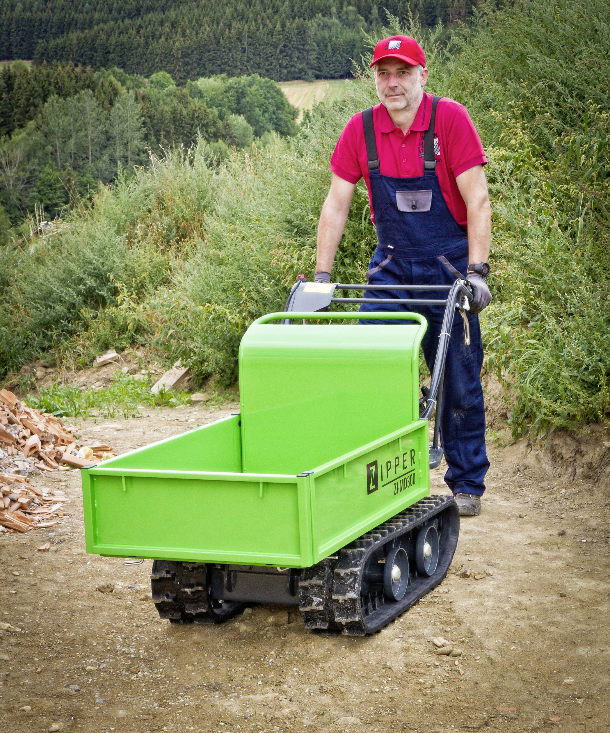 Zipper ZI-MD300 Miniraupendumper inkl. Schneeschild 4.8kW Ladekapazität (max.) 300kg