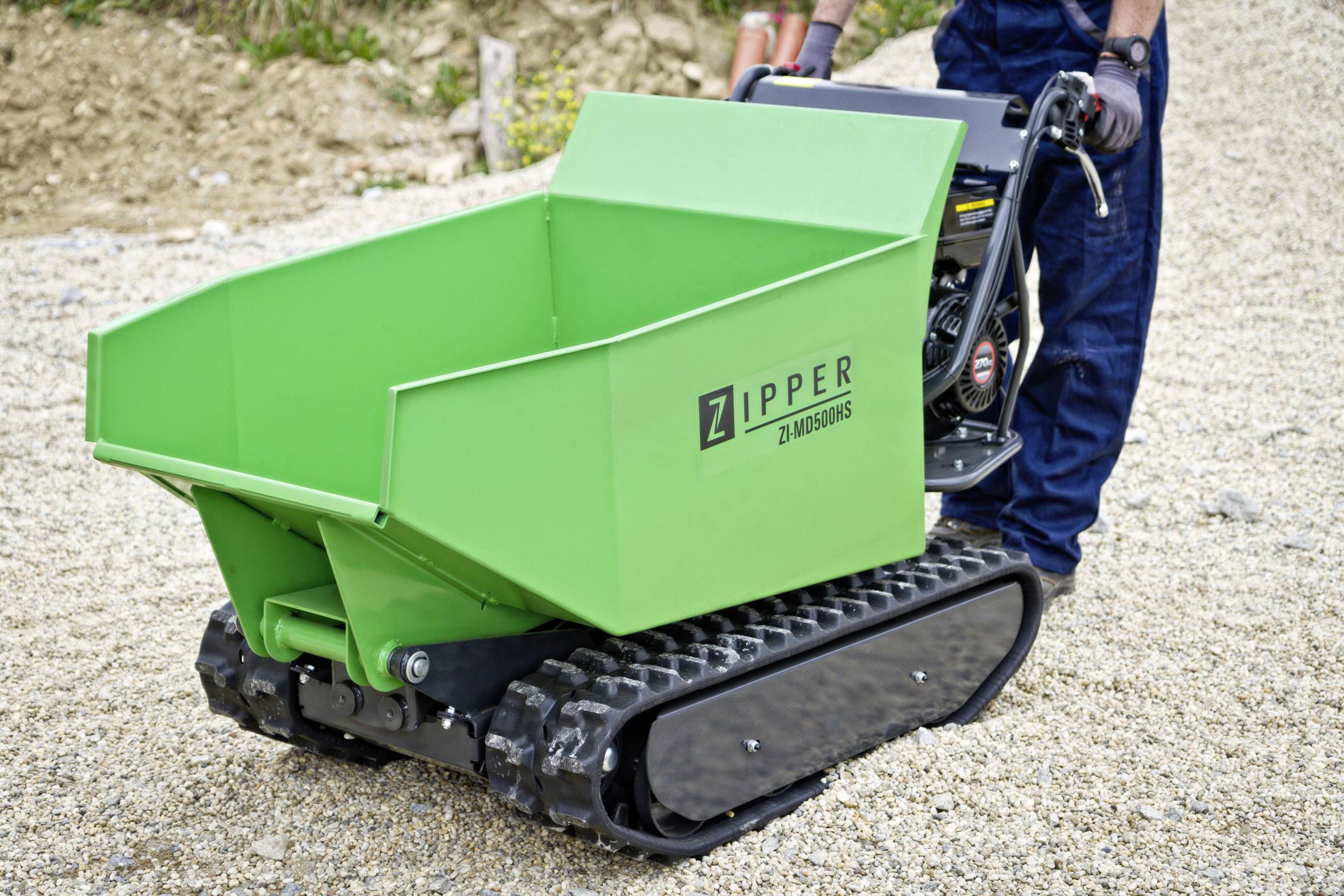 Zipper ZI-MD500HS Miniraupendumper inkl. Schneeschild 6.8kW Ladekapazität (max.) 500kg