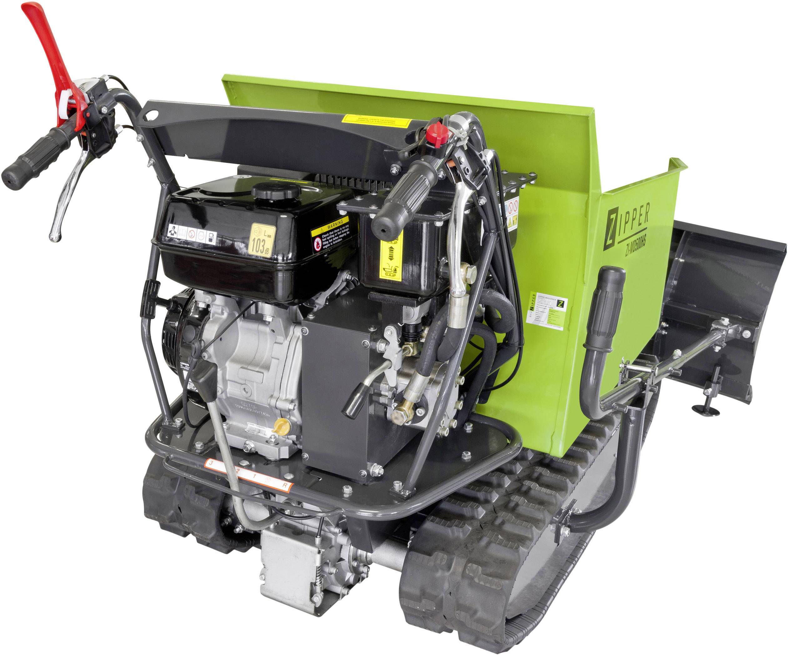 Zipper ZI-MD500HS Miniraupendumper inkl. Schneeschild 6.8kW Ladekapazität (max.) 500kg