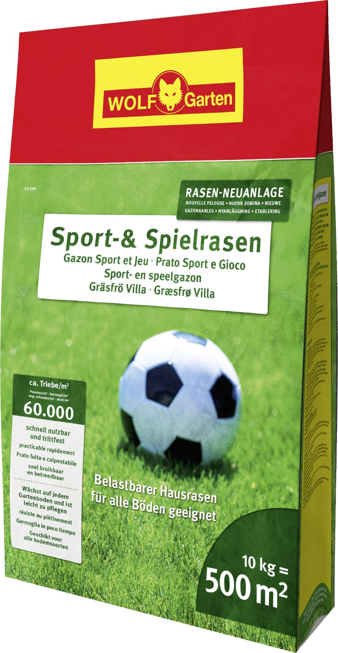 WOLF-Garten 3825040 LG 500 Sport- und Spielrasen 1St.