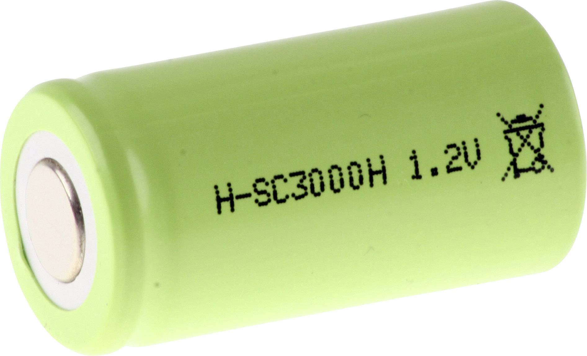 Mexcel -SC3000HT Spezial-Akku Sub-C hochtemperaturfähig, Flat-Top 3000 mAh 1St.