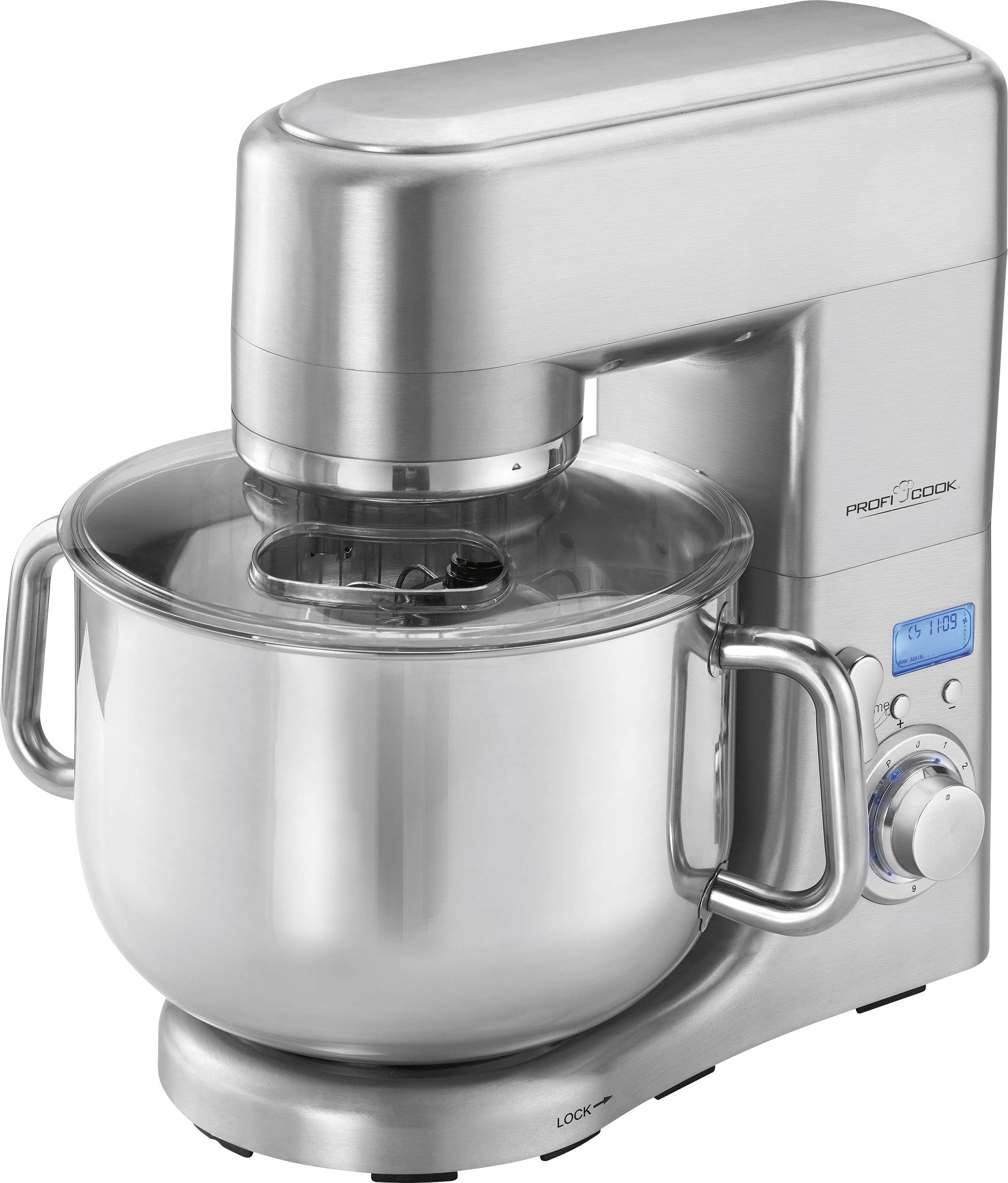 ProfiCook PC-KM 1096 - Küchenmaschine - 1500 W - Edelstahl/Schwarz