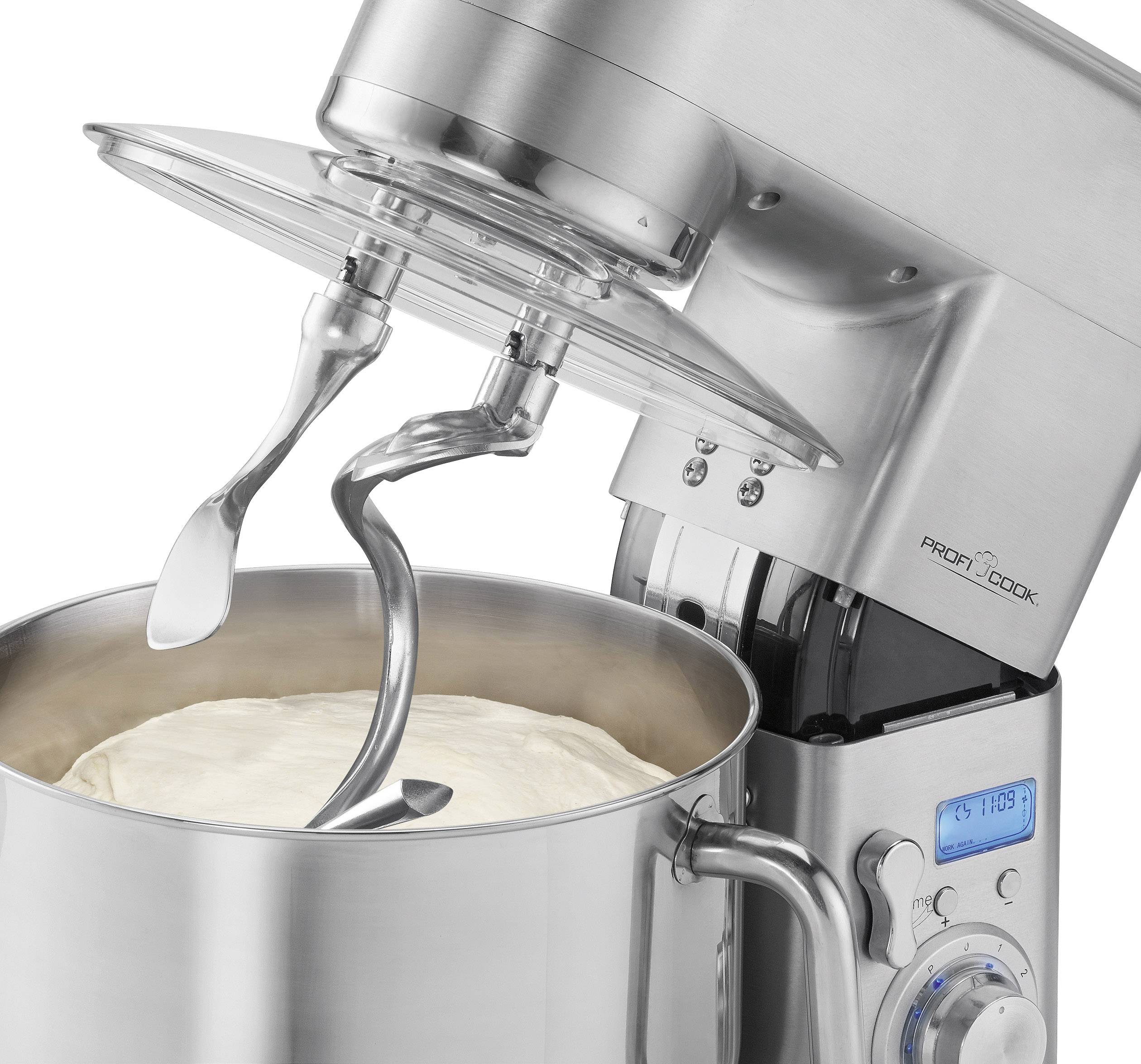 ProfiCook PC-KM 1096 - Küchenmaschine - 1500 W - Edelstahl/Schwarz