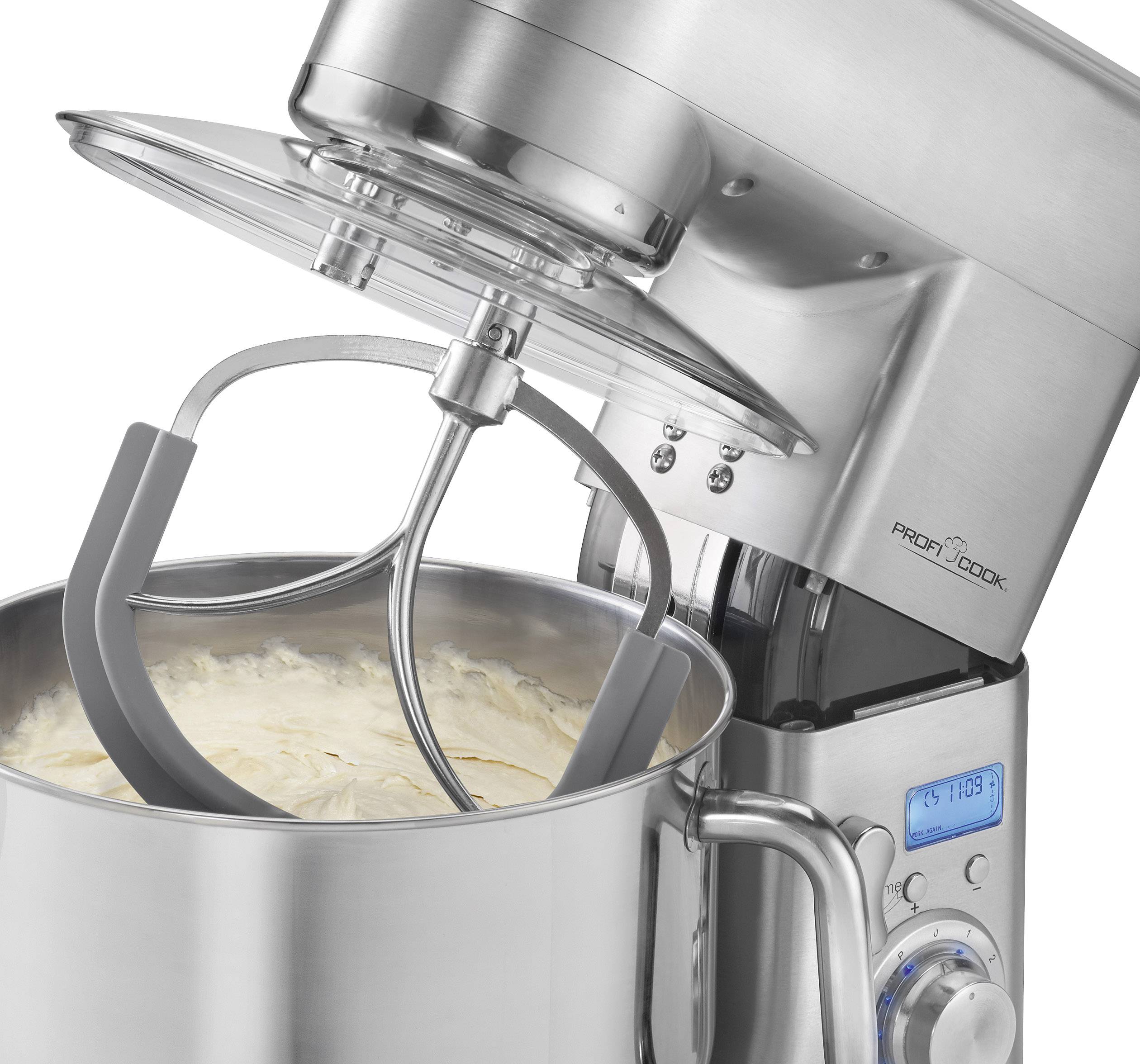 ProfiCook PC-KM 1096 - Küchenmaschine - 1500 W - Edelstahl/Schwarz