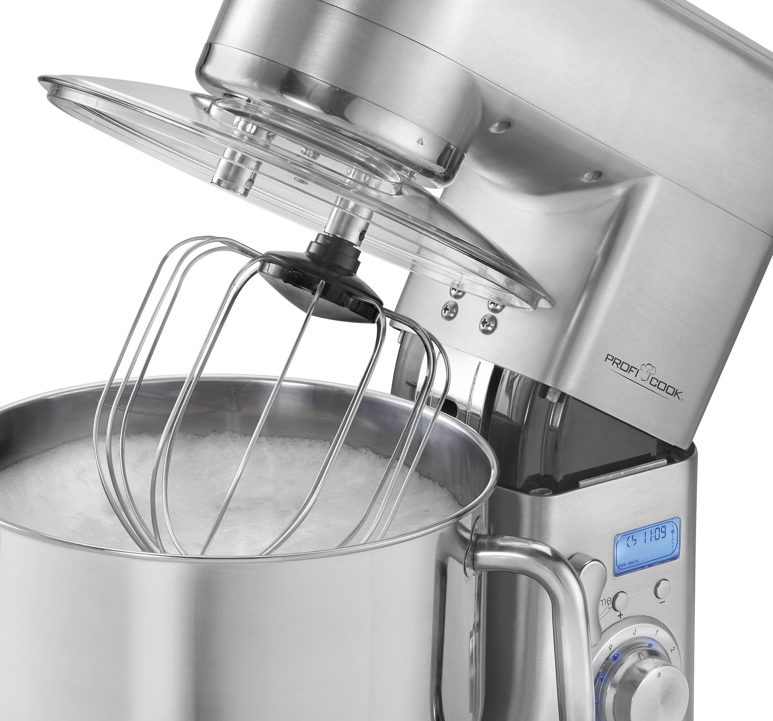 ProfiCook PC-KM 1096 - Küchenmaschine - 1500 W - Edelstahl/Schwarz