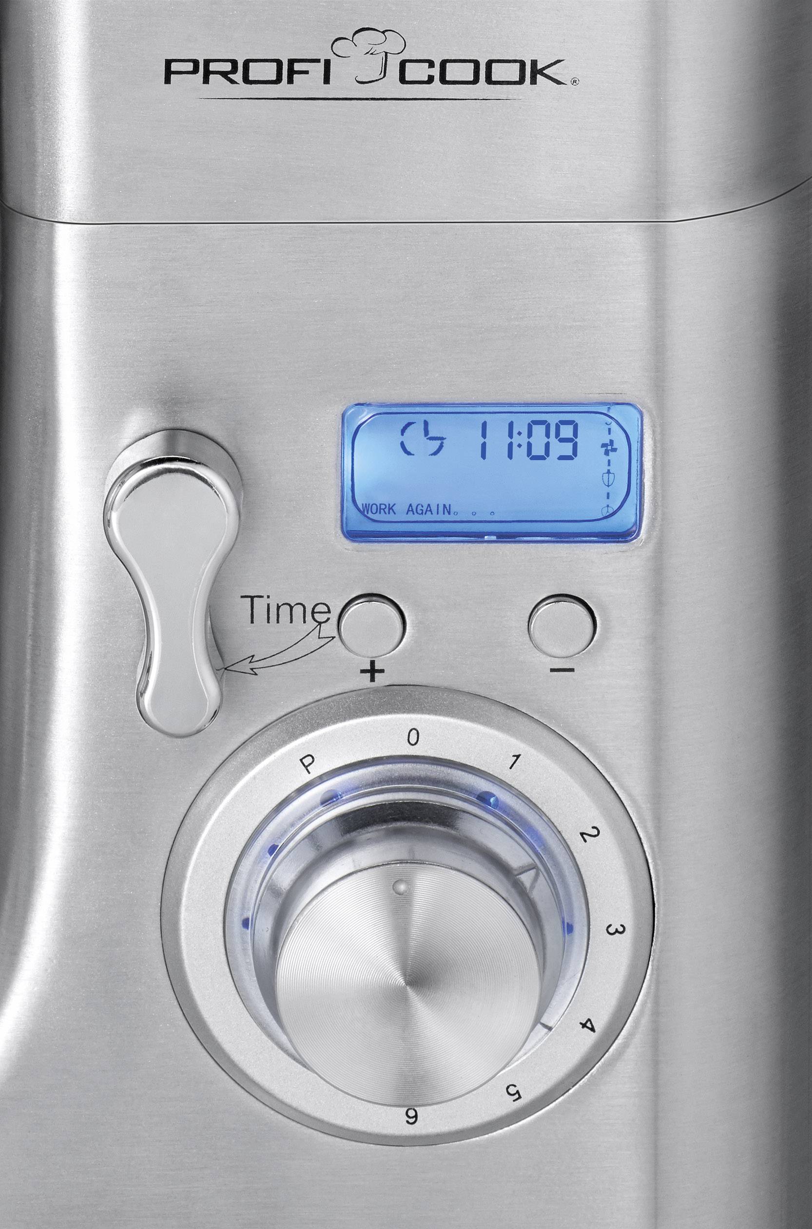 ProfiCook PC-KM 1096 - Küchenmaschine - 1500 W - Edelstahl/Schwarz