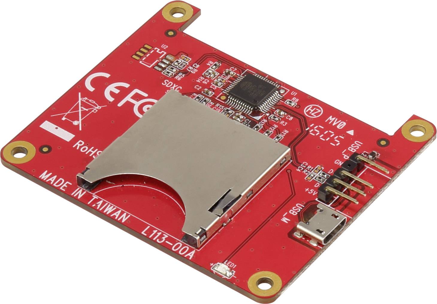 SDXC Erweiterungsplatine für den Raspberry Pi