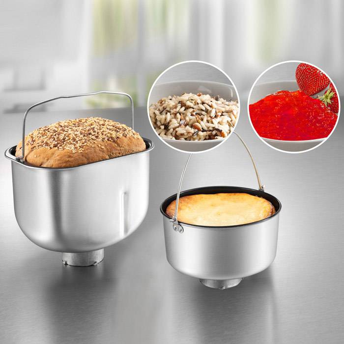 BEEM Multi-Back Topclass 5in1 Brotbackautomat Multifunktion, Timerfunktion Edelstahl