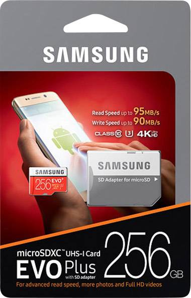 Samsung EVO Plus microSDXC-Karte 256 GB Class 10, UHS-I