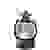 Konstsmide 3498-000 Lanterne à LED famille de bonhommes de neige blanc chaud laiton enneigé, rempli d'eau, minuteur, avec