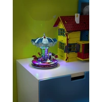 Konstsmide 3443-000 LED-Szenerie Karussell RGBW LED Bunt wählbare Energieversorgung, mit Animation, mit Weihnachtsliedern, mit