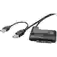 Renkforce Festplatten/SSD Adapter [1x USB 2.0 Stecker A - 1x SATA-Kombi-Stecker 7+15pol.] vergoldete Steckkontakte