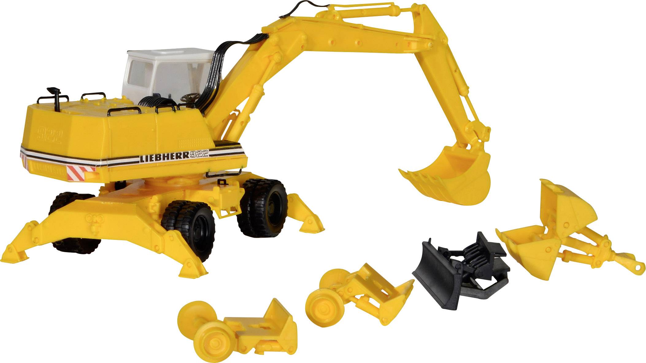 Kibri 11264 H0 Baufahrzeug Modell Liebherr Mobilbagger A922 inkl. Geräten