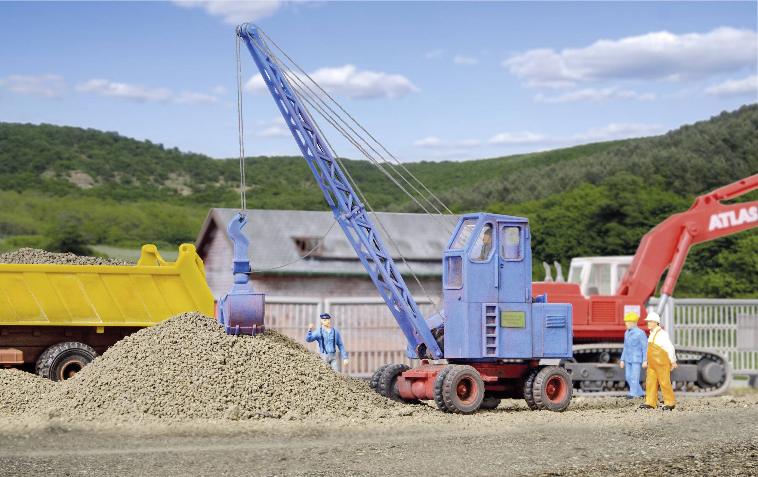 Kibri 11281 H0 Baufahrzeug Modell Fuchs 301 Mobilseilbagger