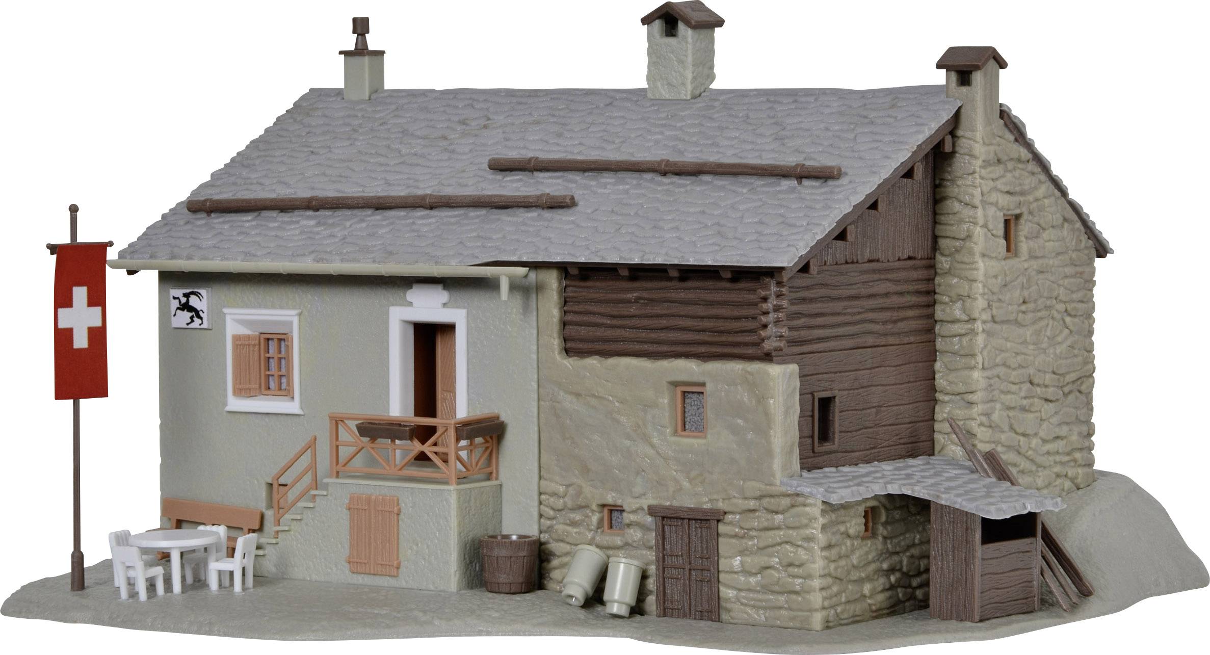 Kibri 38811 H0 Berggasthaus Steinbock in Grevasalvas