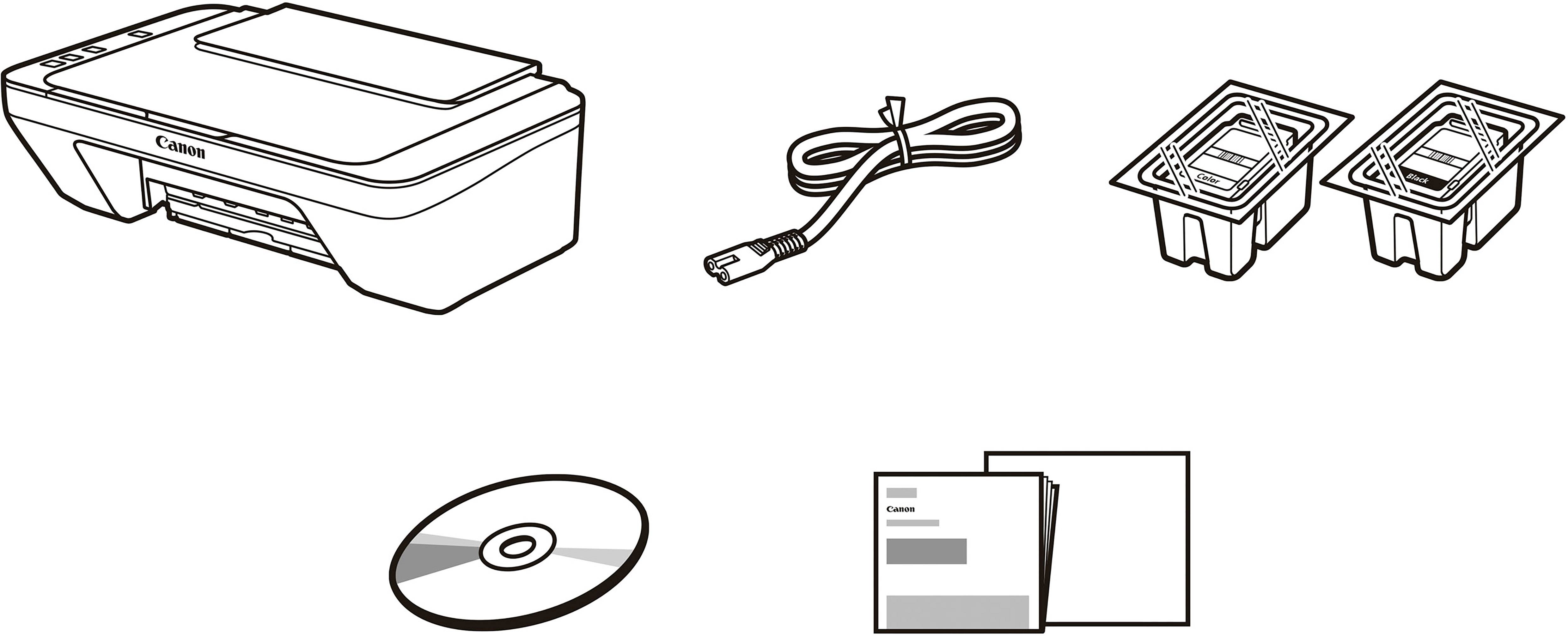 Canon PIXMA MG2555S Multifunktionsdrucker Tintenstrahl Farbe A4 Drucker, Scanner, Kopierer