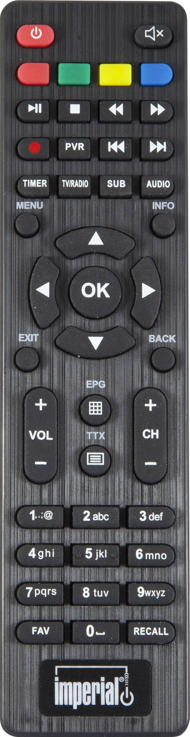 Imperial T2 IR DVB-T2 Receiver freenet TV Entschlüsselung 3 Monate gratis, Deutscher DVB-T2 Standard (H.265), Front-USB, Kartenleser, LAN-fähig