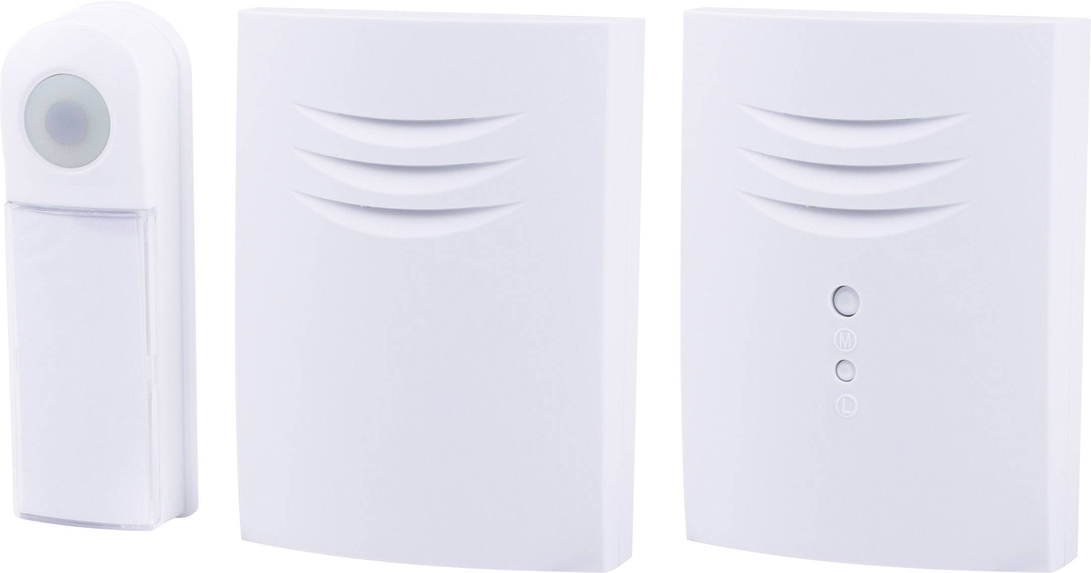 Byron B431E Funkklingel Komplett-Set beleuchtet, mit Namensschild