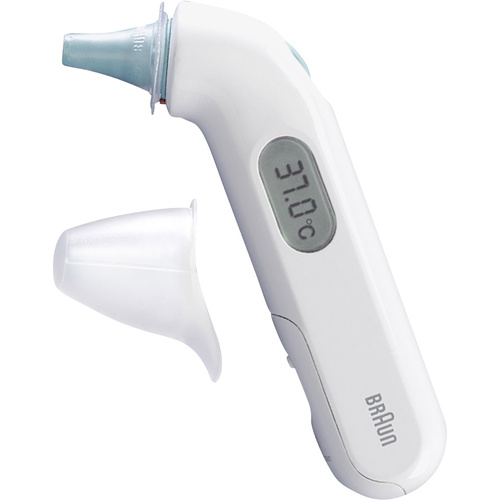 Braun ThermoScan® 3 IR fever thermometer Incl. fever alarm, Pre-heated probe