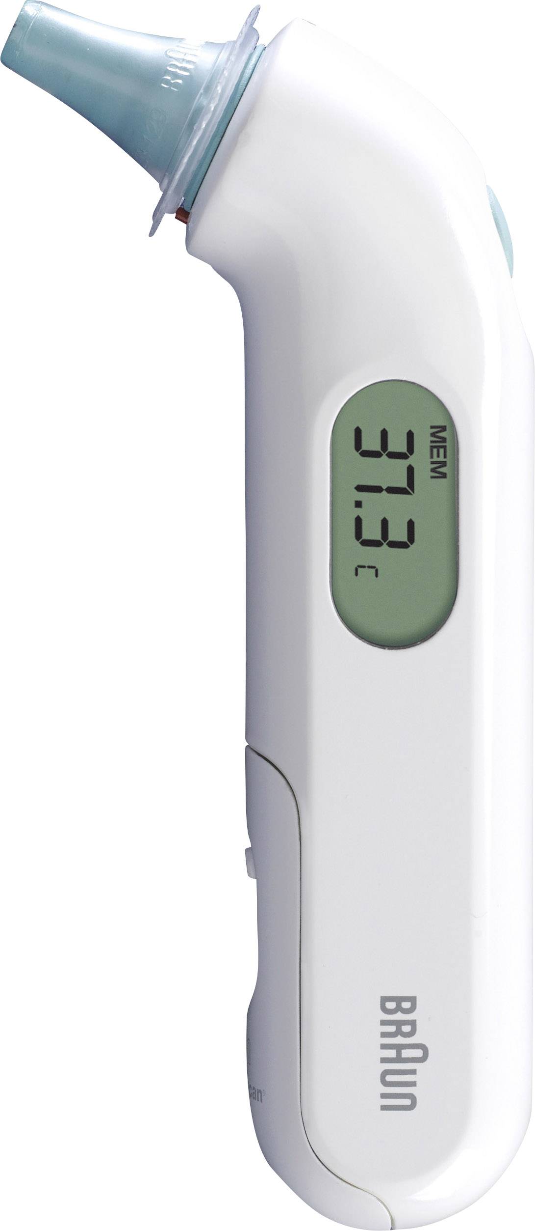 Braun ThermoScan® 3 Infrarot Fieberthermometer Mit Fieberalarm, Vorgewärmte Meßspitze