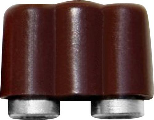 BELI-BECO 61/17br Miniatur-Laborbuchse Kupplung, gerade Stift-Ø: 2.6 mm Braun