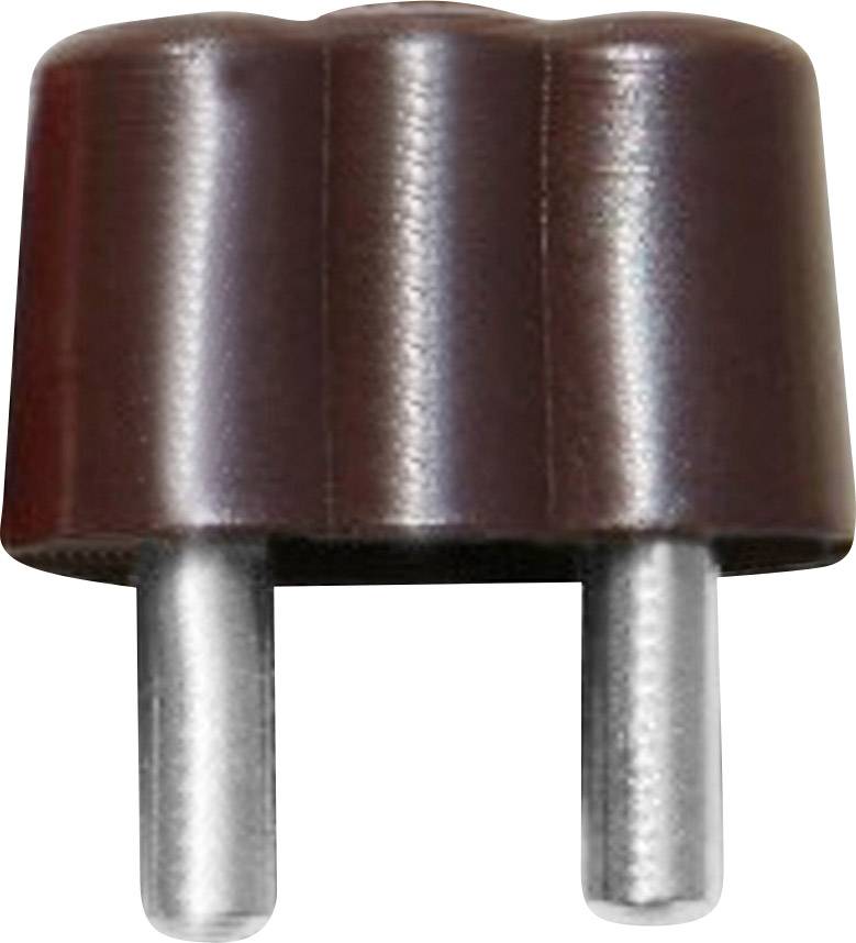 BELI-BECO 61/15br Miniatur-Bananenstecker Stecker, gerade Stift-Ø: 2.6mm Braun