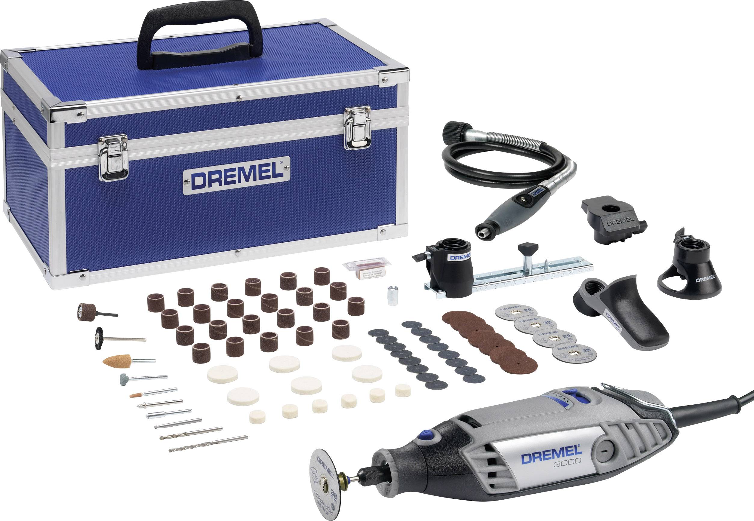 Dremel 3000 F0133000MN Multifunktionswerkzeug  mit Zubehör, inkl. Koffer 81teilig 130 W