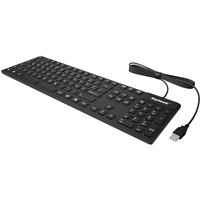 Keysonic KSK-8030 IN (DE) USB Tastatur Deutsch, QWERTZ Schwarz Spritzwassergeschützt Keysonic KSK-8030 IN (DE) USB Tastatur Deutsch, QWERTZ Schwarz Spritzwassergeschützt
