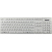 Keysonic KSK-8030 IN (DE) USB Tastatur Deutsch, QWERTZ, Windows® Weiß Silikonmembran vollversiegelt IP68, Wasserfest (IPX7)