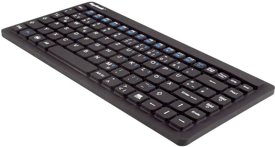 Keysonic KSK-3230IN (DE) USB Tastatur Deutsch, QWERTZ Schwarz Spritzwassergeschützt