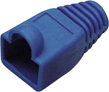 TRU Components RJ45 Steckverbinder CAT 6A mit Knickschutztülle 1582539 Knickschutztülle Blau