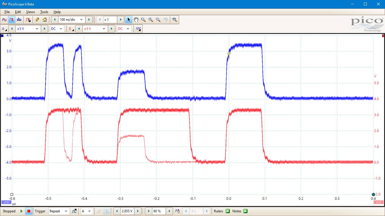pico 2407B USB-Oszilloskop 70 MHz 4-Kanal 250 MSa/s 64 Mpts 8 Bit Digital-Speicher (DSO), Funktionsgenerator, Spectrum-Analyser 1 St.