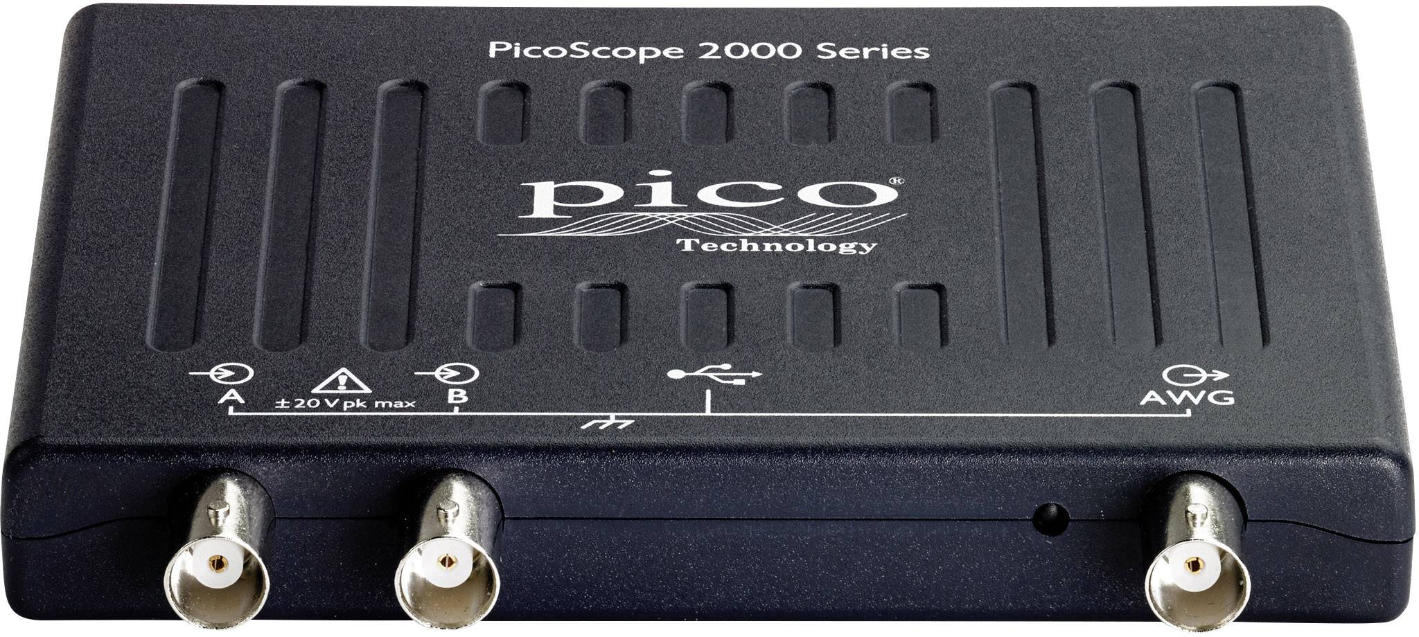 pico 2208B USB-Oszilloskop 100 MHz 2-Kanal 500 MSa/s 128 Mpts 8 Bit Digital-Speicher (DSO), Funktionsgenerator, Spectrum-Analyser 1 St.