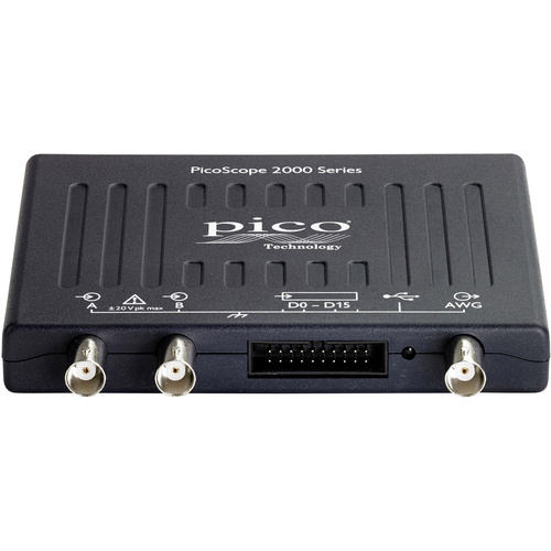 Pico 2206B MSO USB-Oszilloskop 50MHz 2-Kanal 50 MSa/s 32 Mpts 8 Bit Digital-Speicher (DSO), Mixed-Signal (MSO)