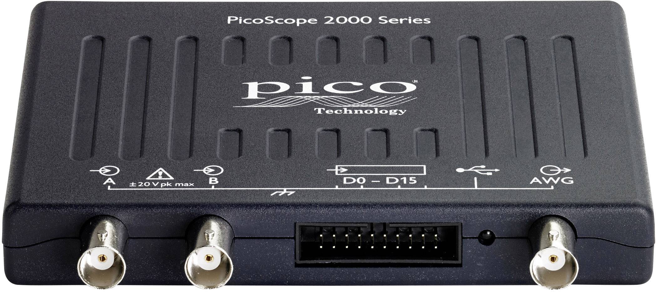 Pico 2208B MSO USB-Oszilloskop 100 MHz 2-Kanal 50 MSa/s 128 Mpts 8 Bit Digital-Speicher (DSO), Mixe
