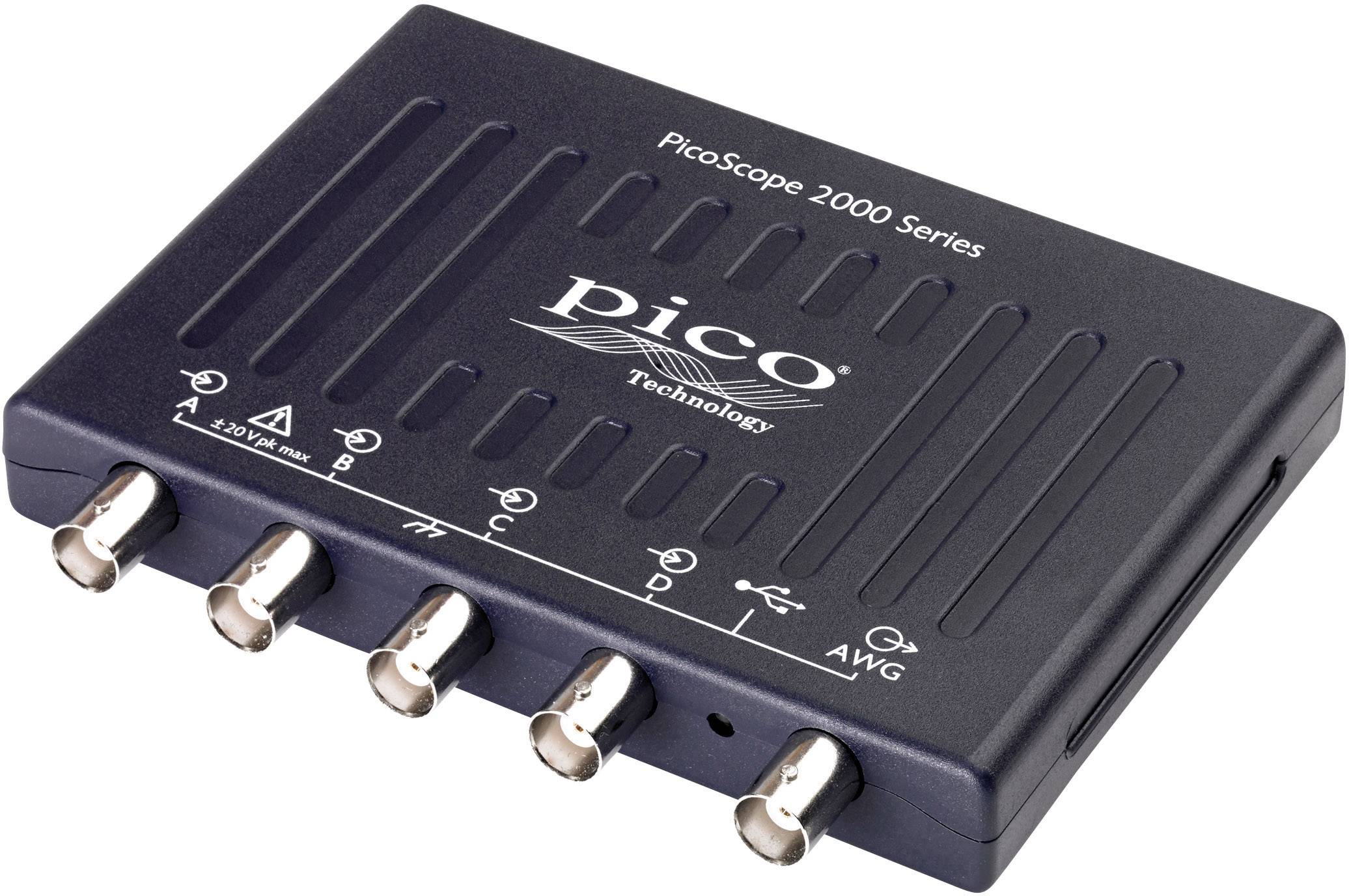pico 2407B USB-Oszilloskop 70 MHz 4-Kanal 250 MSa/s 64 Mpts 8 Bit Digital-Speicher (DSO), Funktionsgenerator, Spectrum-Analyser 1 St.
