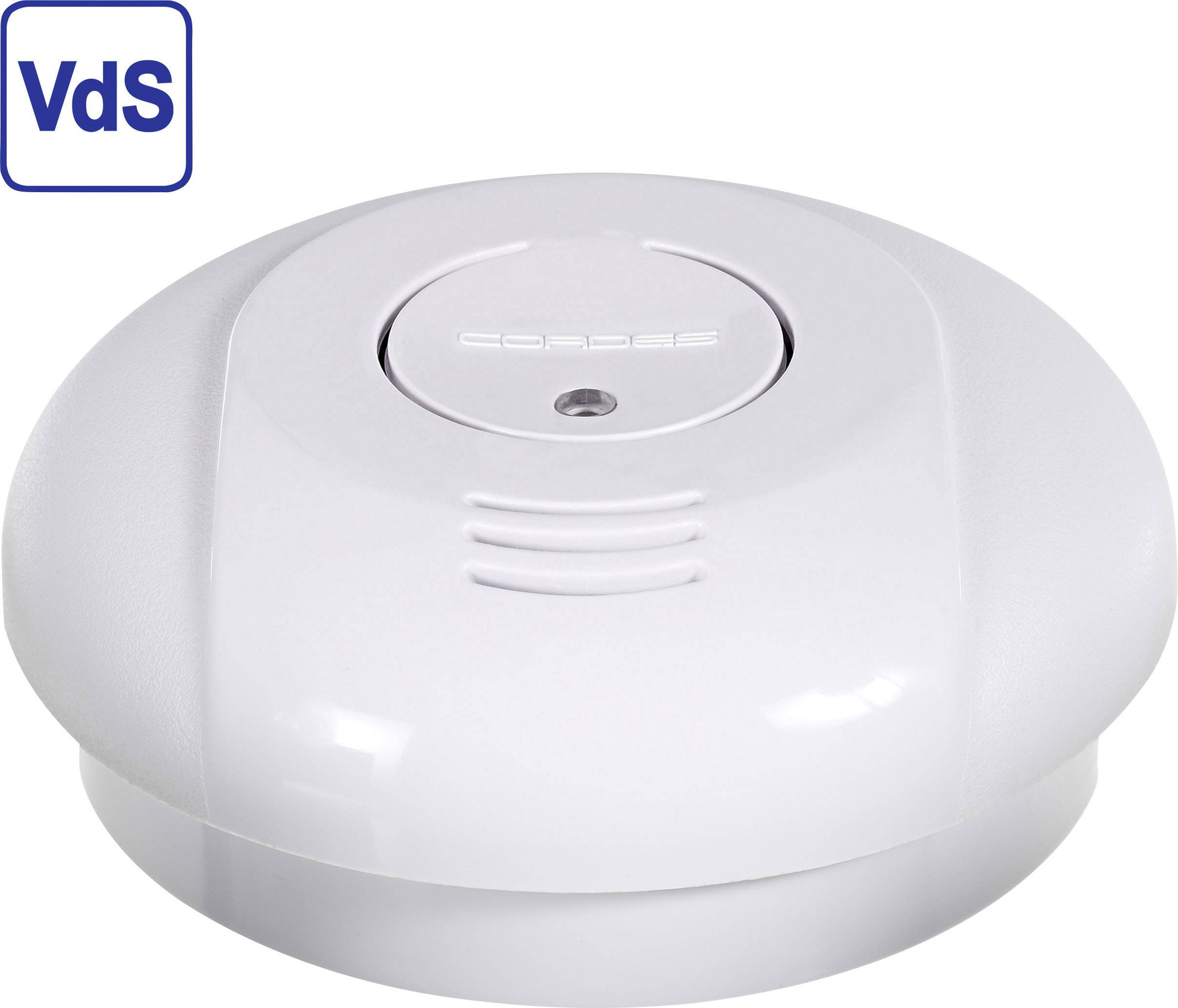 Cordes Haussicherheit CC-5/evo10 Rauchwarnmelder inkl. 10 Jahres-Batterie batteriebetrieben (Ø x H) 98mm x 35mm