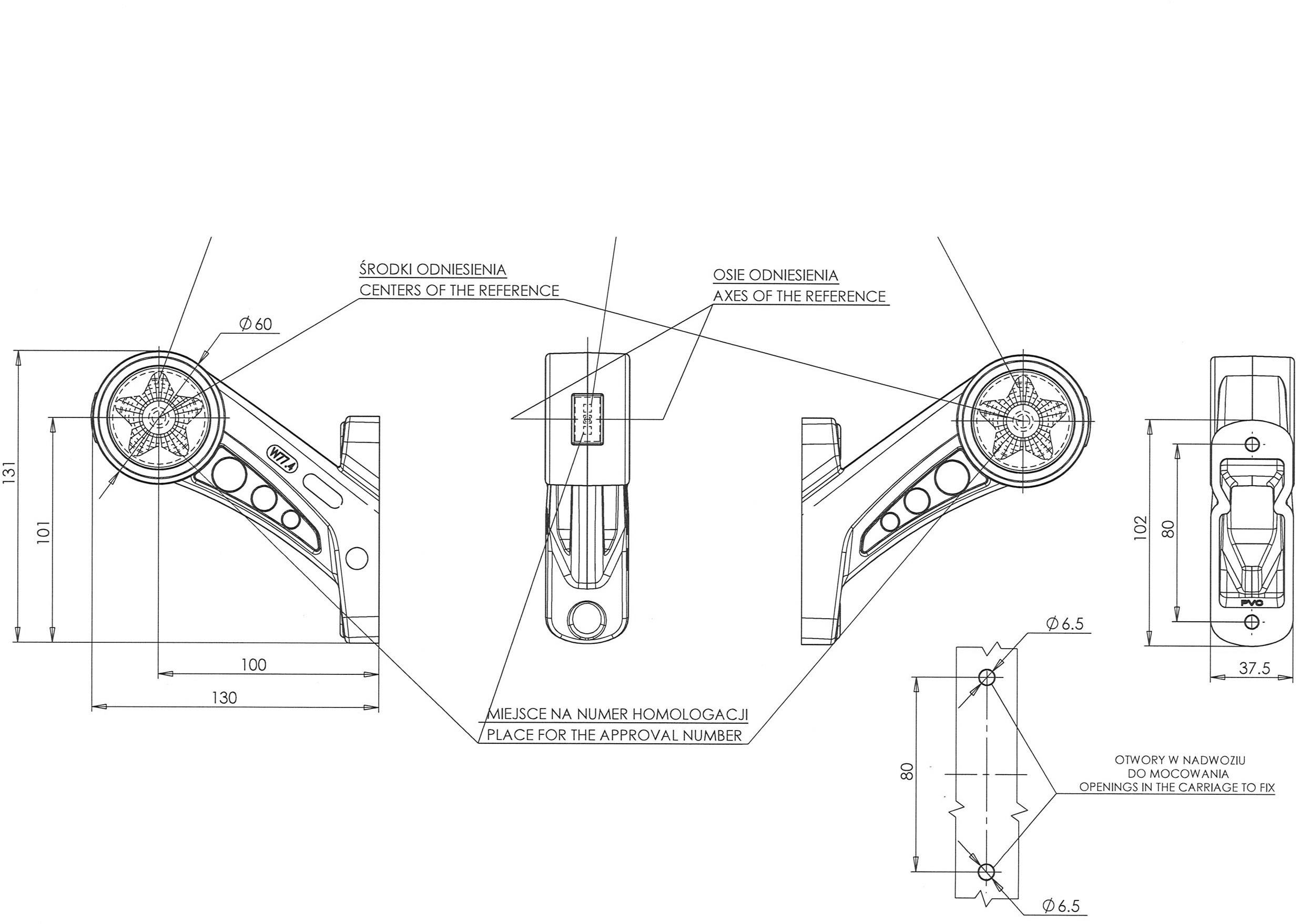 LED Umriss-Markierungsleuchte Offene Kabelenden seitlich, links 12 V, 24V Weiß, Orange