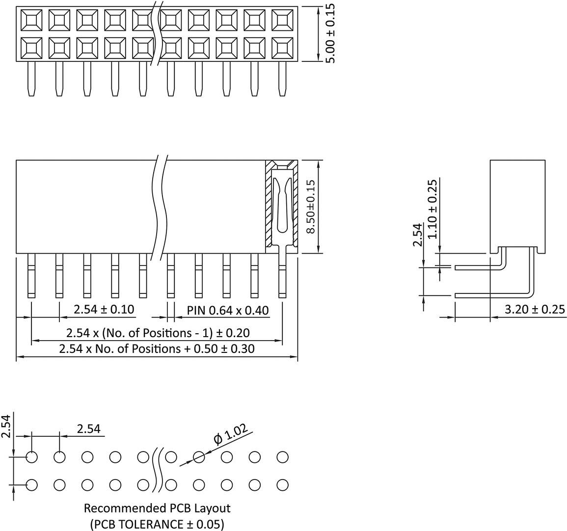 Econ Connect Buchsenleiste (Standard) Anzahl Reihen: 2 Polzahl je Reihe: 12 BLW2X12