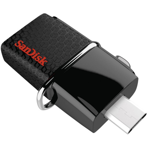 SanDisk USB-Zusatzspeicher Smartphone/Tablet Ultra Dual Schwarz 16 GB Micro USB 2.0, USB 3.0