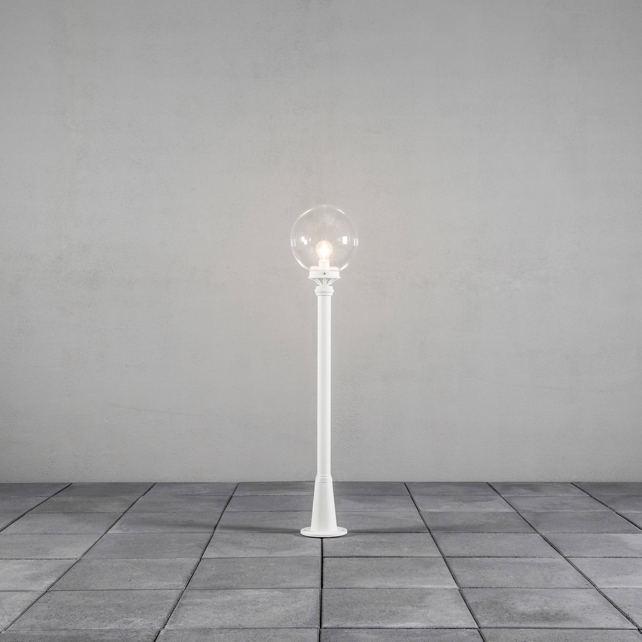 Konstsmide 498-250 Orion Außenstandleuchte Energiesparlampe, LED E27 60W Weiß