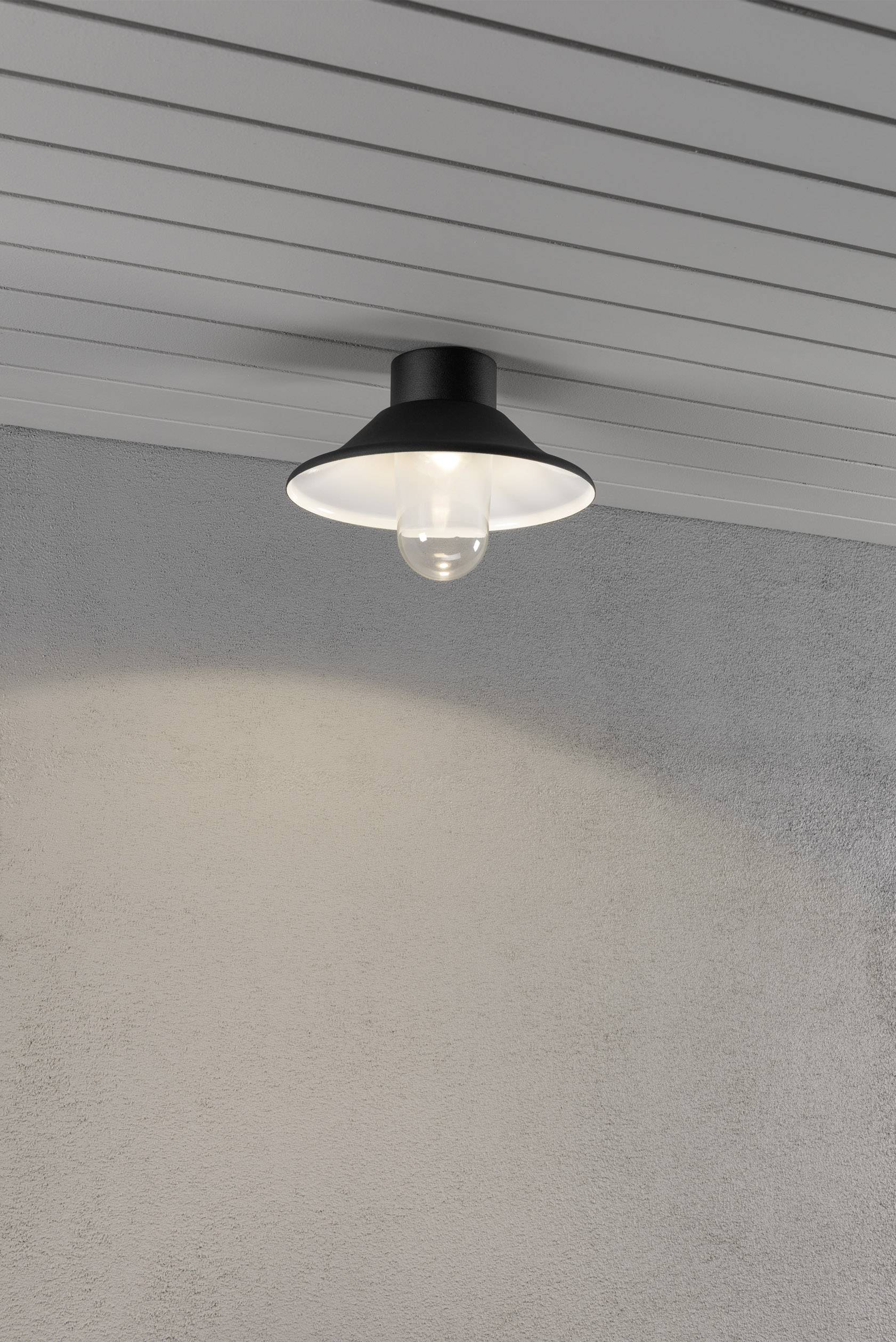 Konstsmide 552-750 Vega Außendeckenleuchte LED LED fest eingebaut 8W Schwarz