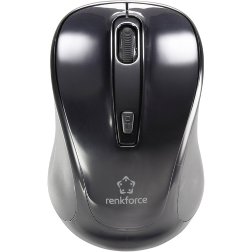 Renkforce B1401E Wireless mouse Bluetooth® Optical Black 4 Buttons 1600 dpi Built-in scroll wheel