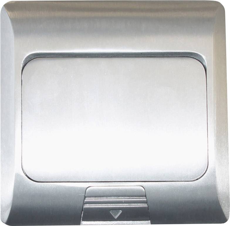 LEDmaxx 105626 1fach Fußboden-Einbausteckdose mit Cat5 Buchse IP20 Aluminium