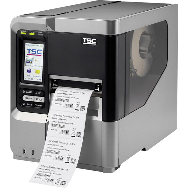 TSC MX240 Etiketten-Drucker Thermotransfer 203 x 203 dpi Etikettenbreite  (max.): 114mm USB, RS-232, Parallel, LAN versandkostenfrei
