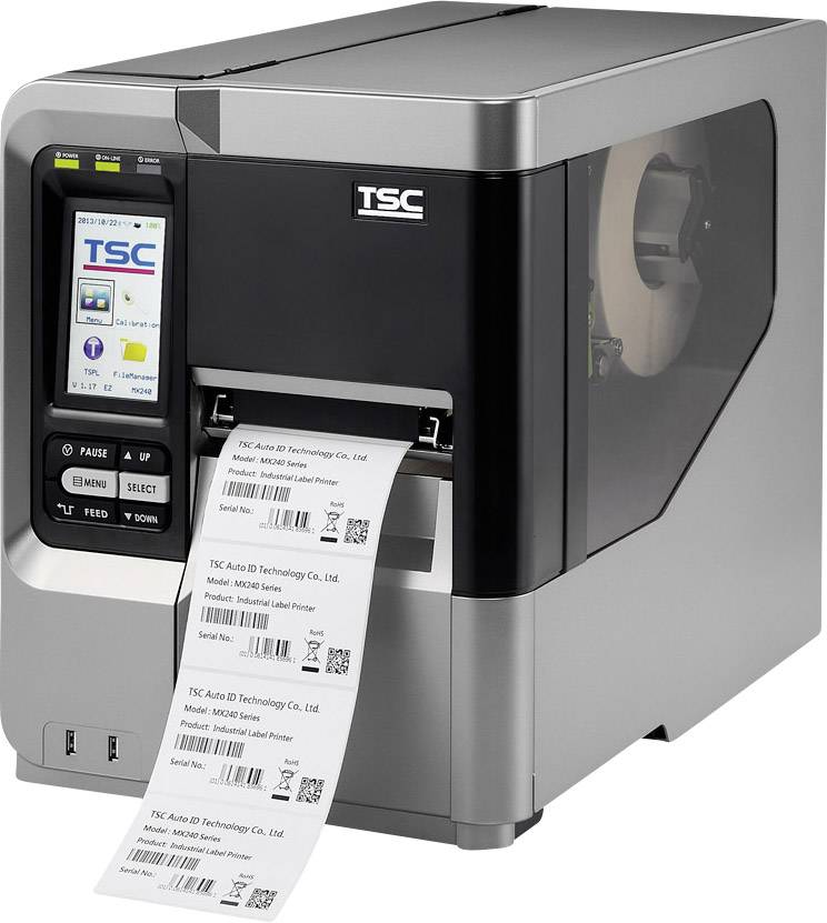 TSC MX240 Etikettendrucker Thermotransfer 203 x 203 dpi Etikettenbreite (max.): 114mm USB, RS-232, Parallel, LAN